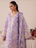 Lilac Mahnur Jahaan Lawn'26 Embroidered Stitched 3-Piece Suit-MJ-10