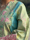 Pistachio Sehrish Kanwal Festive Print'26 Lawn Embroidered Stitched 3-Piece Suit-Nayra