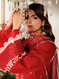 Red Parishay Marbella Summer Lawn‘26 Embroidered Unstitched 3-Piece Suit-MB-02