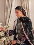 Black and Ivory Mahnur Jahaan Lawn'26 Embroidered Unstitched 3-Piece Suit-MJ-01