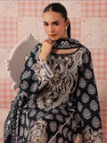 Black Mahnur Afsana Lawn'26 Embroidered Unstitched 3-Piece Suit-AL-05