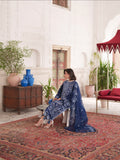 Blue Mahnur  Nilofer Luxury Lawn'26 Embroidered Unstitched 3-Piece Suit-NL-04