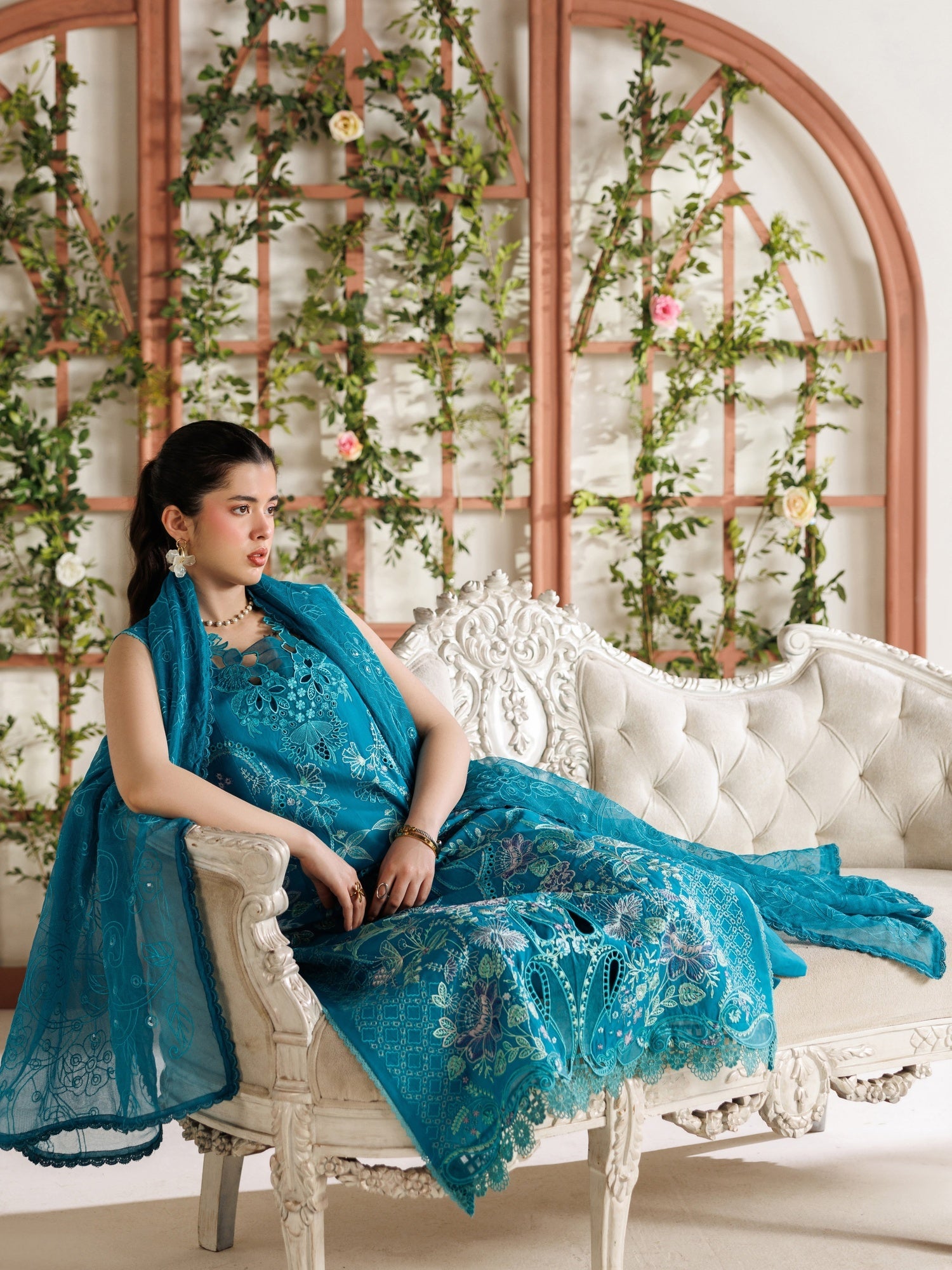Blue Parishay Marbella Summer Lawn‘26 Embroidered Unstitched 3-Piece Suit-MB-08