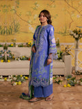 Blue Mahnur Jahaan Lawn'26 Embroidered Stitched 3-Piece Suit-MJ-08