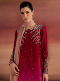 Pink Peach Allure By IH Full Circle Tussel Silk Embellished Stitched 3-Piece Suit-Balance