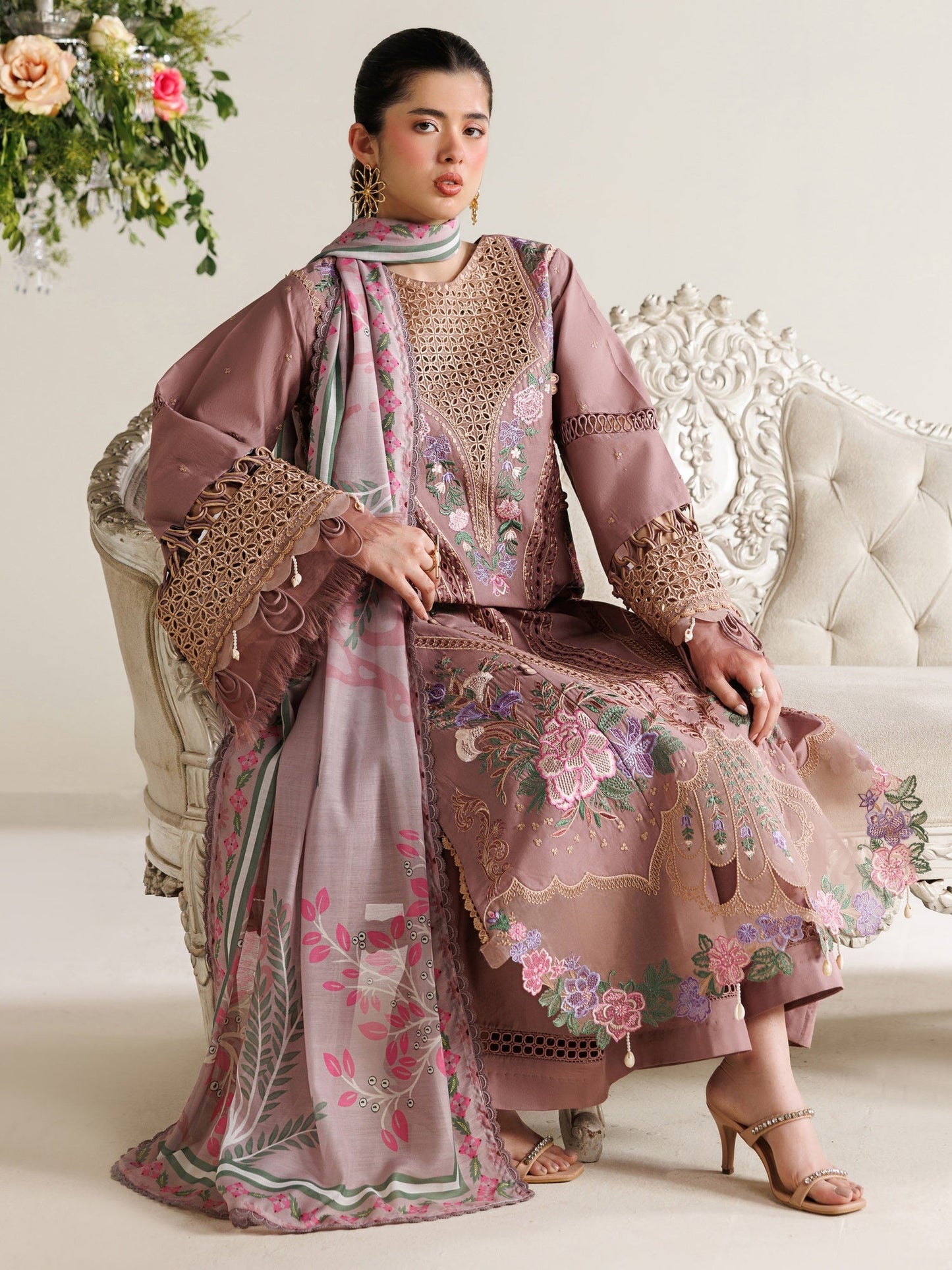 Pink Parishay Marbella Summer Lawn‘26 Embroidered Unstitched 3-Piece Suit-MB-01