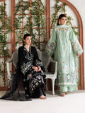 Black Parishay Marbella Summer Lawn‘26 Embroidered Unstitched 3-Piece Suit-MB-05