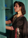 Black Mahnur Nilofer Luxury Lawn'26 Embroidered Stitched 3-Piece Suit-NL-12