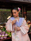 Pink Binilyas Suroor Unstitched Lawn'26 Embroidered 3-Piece Suit-241-A