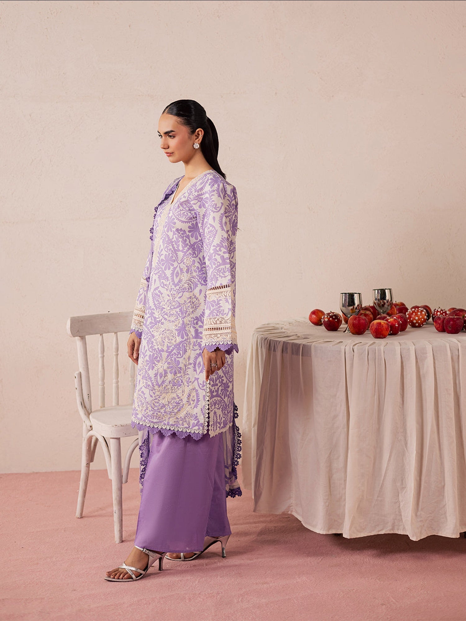 Lilac Mahnur Jahaan Lawn'26 Embroidered Stitched 3-Piece Suit-MJ-10