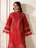Red Parishay Marbella Summer Lawn‘26 Embroidered Unstitched 3-Piece Suit-MB-02