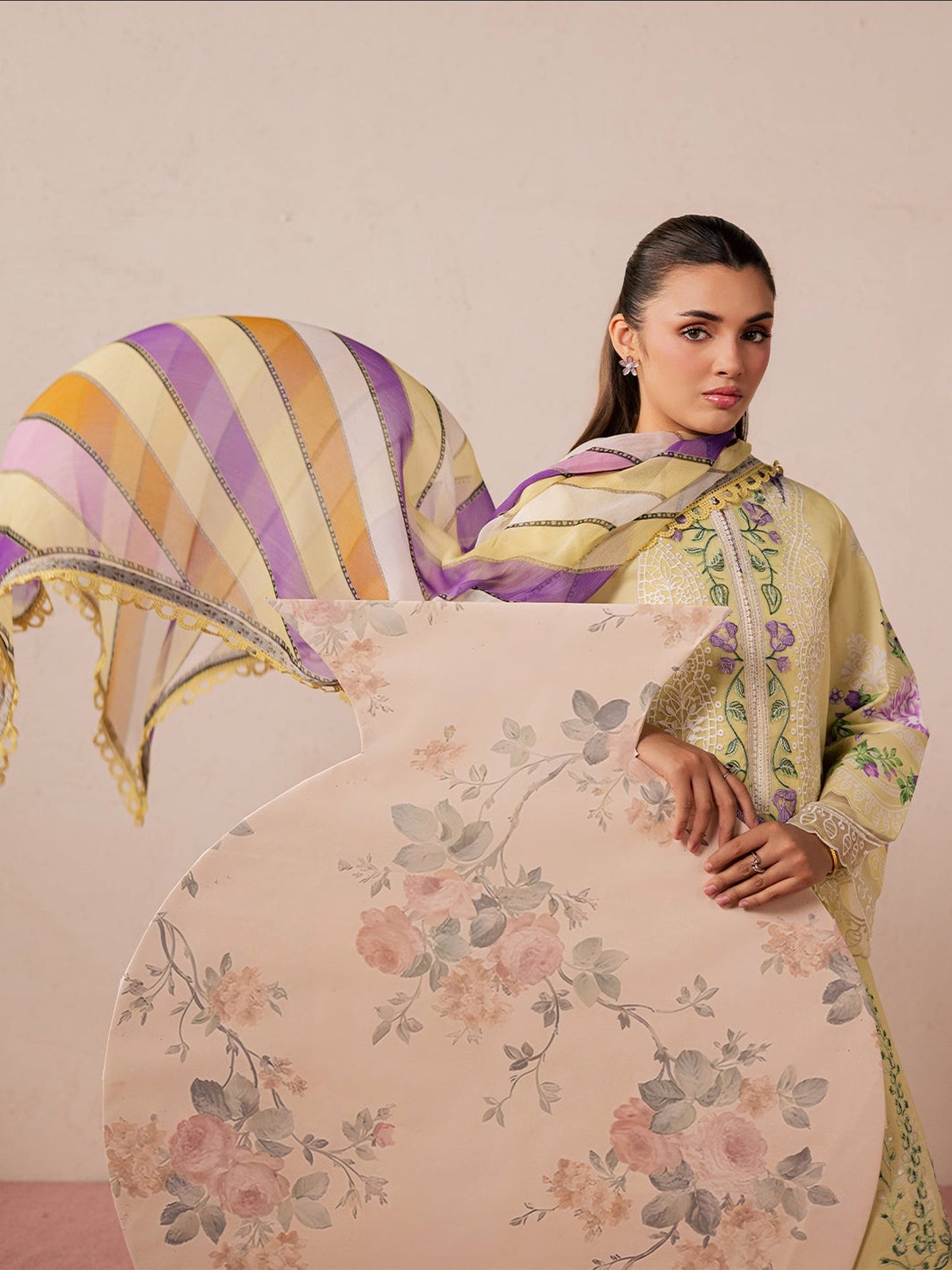 Lemon Mahnur Jahaan Lawn'26 Embroidered Unstitched 3-Piece Suit-MJ-07