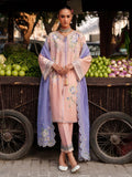 Pink Binilyas Suroor Unstitched Lawn'26 Embroidered 3-Piece Suit-241-A