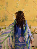 Blue Mahnur Jahaan Lawn'26 Embroidered Unstitched 3-Piece Suit-MJ-08