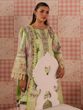 Lime Green Mahnur Afsana Lawn'26 Embroidered Stitched 3-Piece Suit-AL-01