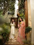 Peach-Mahnur Shanaya Lawn Vol 2 Embroidered Stitched 3-Piece Suit-SH-14