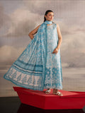 Aqua Blue Mahnur Afsana Lawn'26 Embroidered Unstitched 3-Piece Suit-AL-02