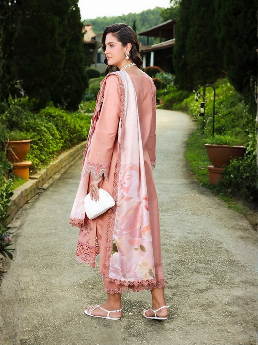 Rang Rasiya Florence Summer Edit'26 Lawn Embroidered Unstitched 3-Piece Suit-Aalen