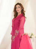 Ruby's Couture Gul-Bahar Silk Embroidered Stitched 3-Piece Suit-Zarmina