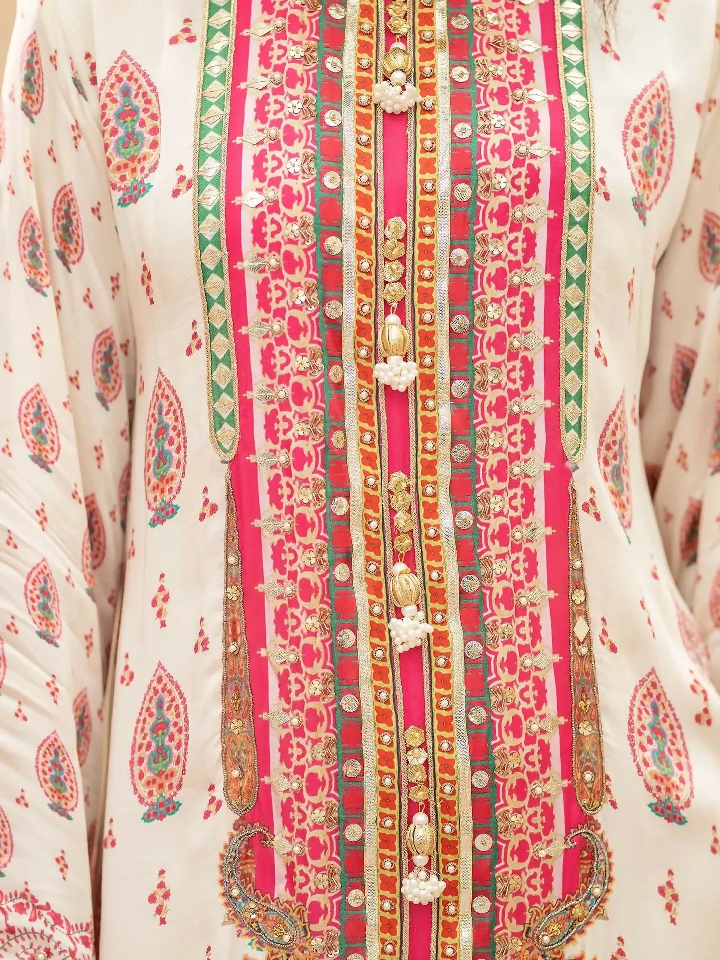 Shiza Hassan Miha Luxury Pret Satin Silk Printed 2-Piece Suit-Blossom