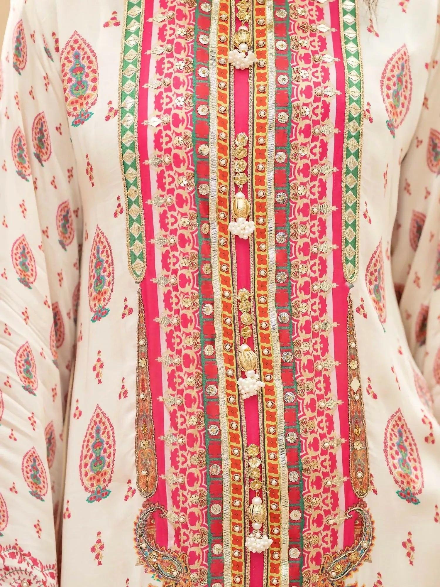Shiza Hassan Miha Luxury Pret Satin Silk Printed 2-Piece Suit-Blossom
