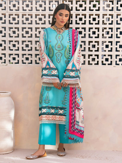Binilyas Kotrai Embroidered Unstitched 3-Piece Suit-791-A