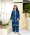 HU Studios Soléa Collection Lawn Cotton Embroidered Stitched 2-Piece Suit-Sapphire Bloom