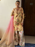 Hussain Rehar Basic Not Basic V Raw Silk Embellished Stitched 3-Piece Suit-Asher