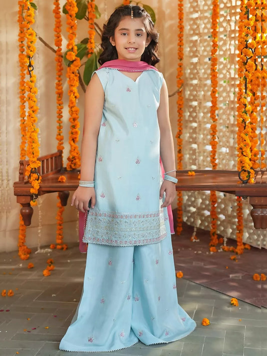 Panache Apparel Noore Eid Edit Sheesha Silk Embroidered Stitched Suit-Haya