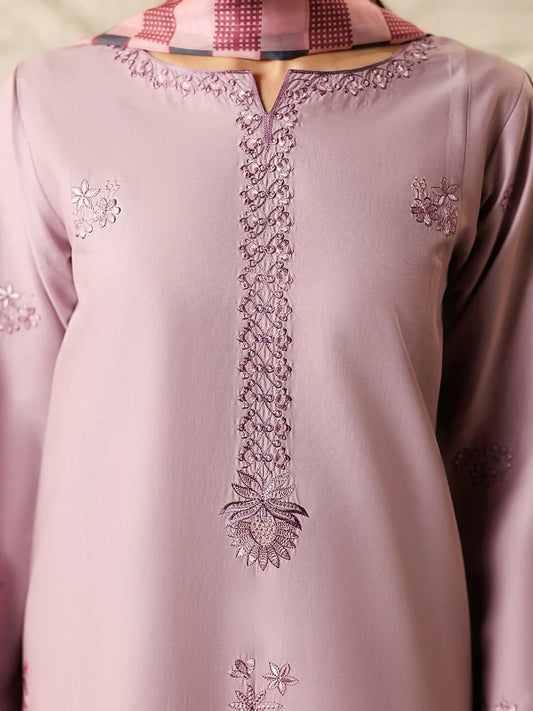 Panache Apparel Mistfall Ramadan Edit Cotton Embroidered Stitched Suit-Petalwind