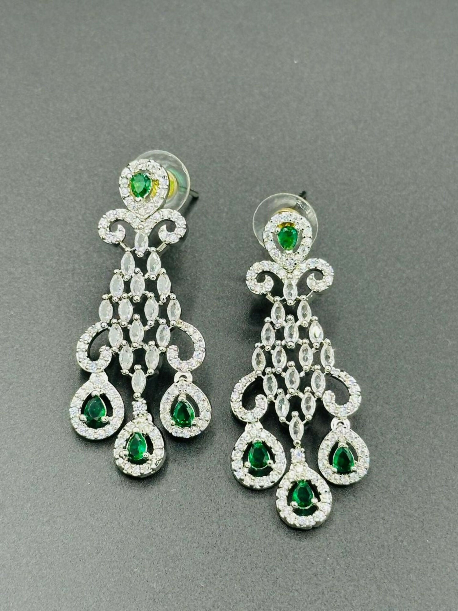 H&A Jewellery One Carat Silver Rhodium Plated Earrings