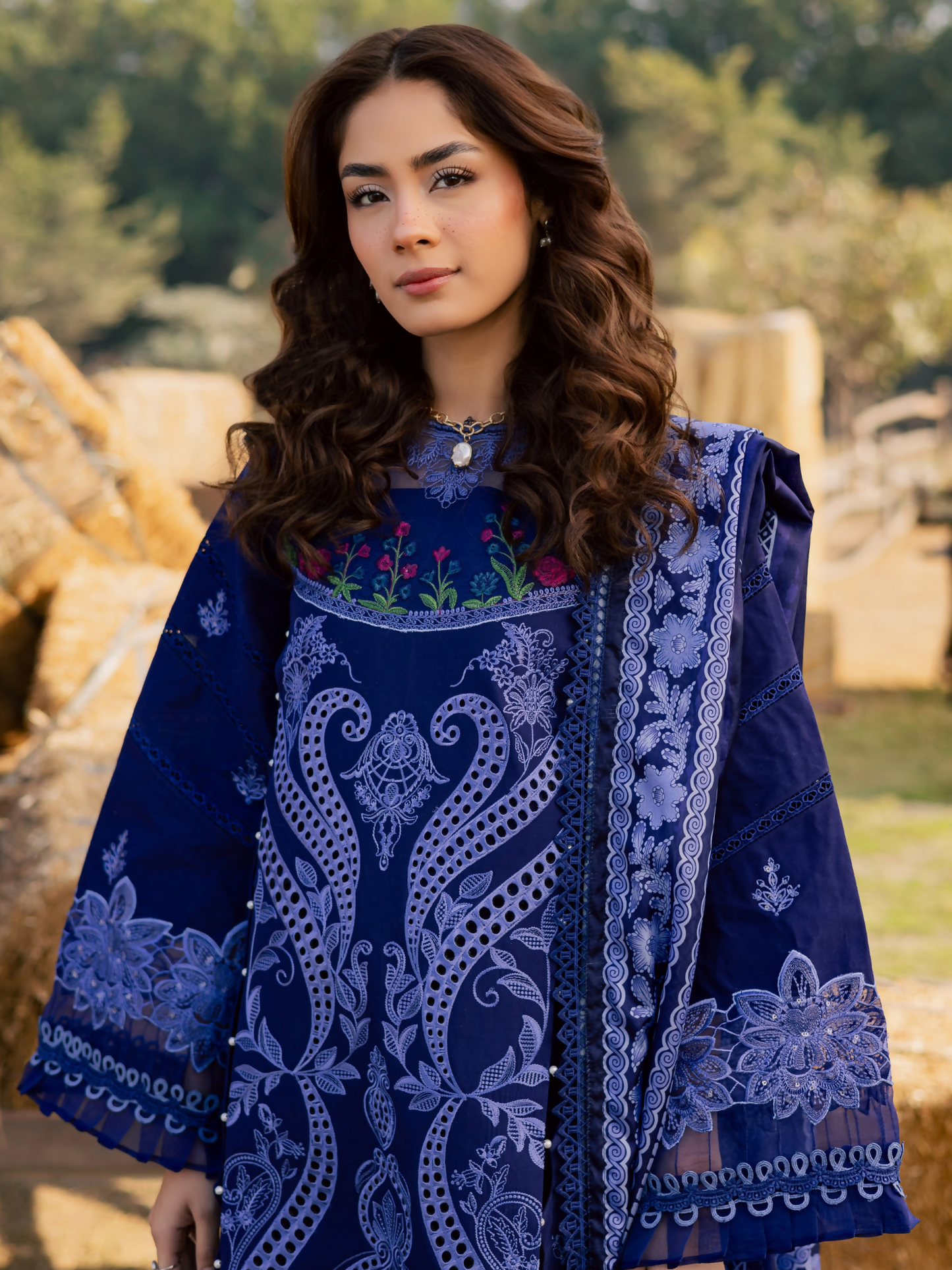 Parishay Summer Queen Vol 2 Lawn Embroidered Unstitched 3-Piece Suit-SQU-12