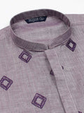 Velvour Boys Cotton Embroidered Stitched Kurta-VB196-G