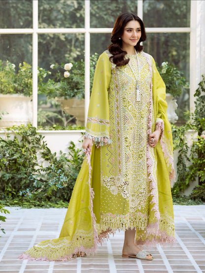 Binilyas Freesia Lawn Embroidered Unstitched 3-Piece Suit-105-A