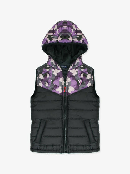 Velvour Sleeveless Hooded Puffer Jacket- VJ15-BB