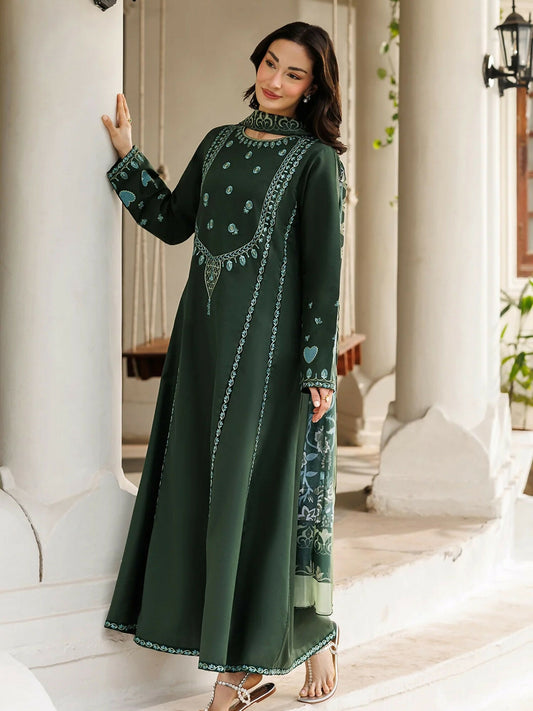 Panache Apparel Mistfall Ramadan Edit Cotton Embroidered Stitched Suit-Vail