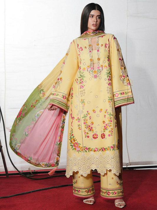 Jugnu by Hussain Rehar The Reserved View SS/Edit I Cotton Embroidered Unstitched 3-Piece Suit-Jahan