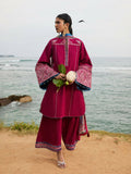 Jugnu by Hussain Rehar SS'25 Cotton Embroidered Unstitched 3-Piece Suit-Beas