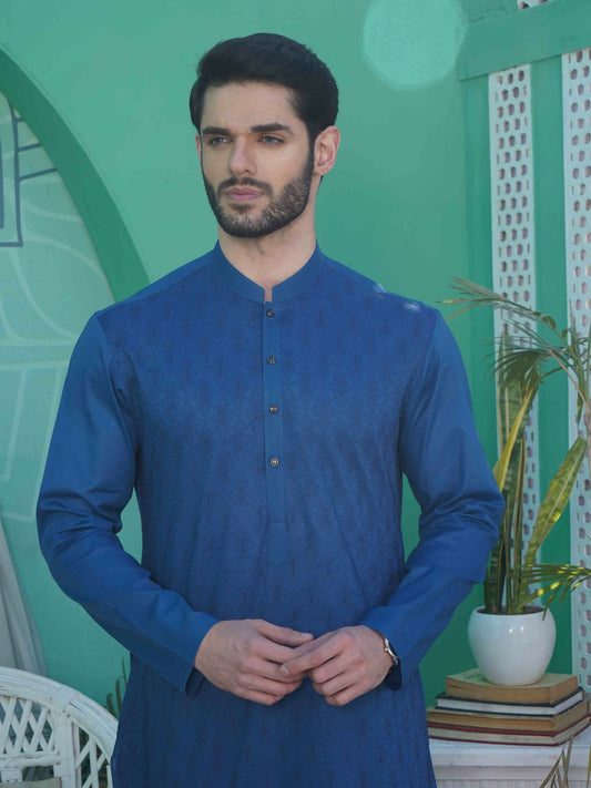 Fabrich Bespoke Cotton Embroidered Unstitched Shalwar Kameez -FAB-5898