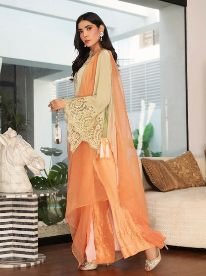 Shiza Hassan Sublime Luxury Pret Silk Embellished Stitched 3-Piece Suit-Sivana