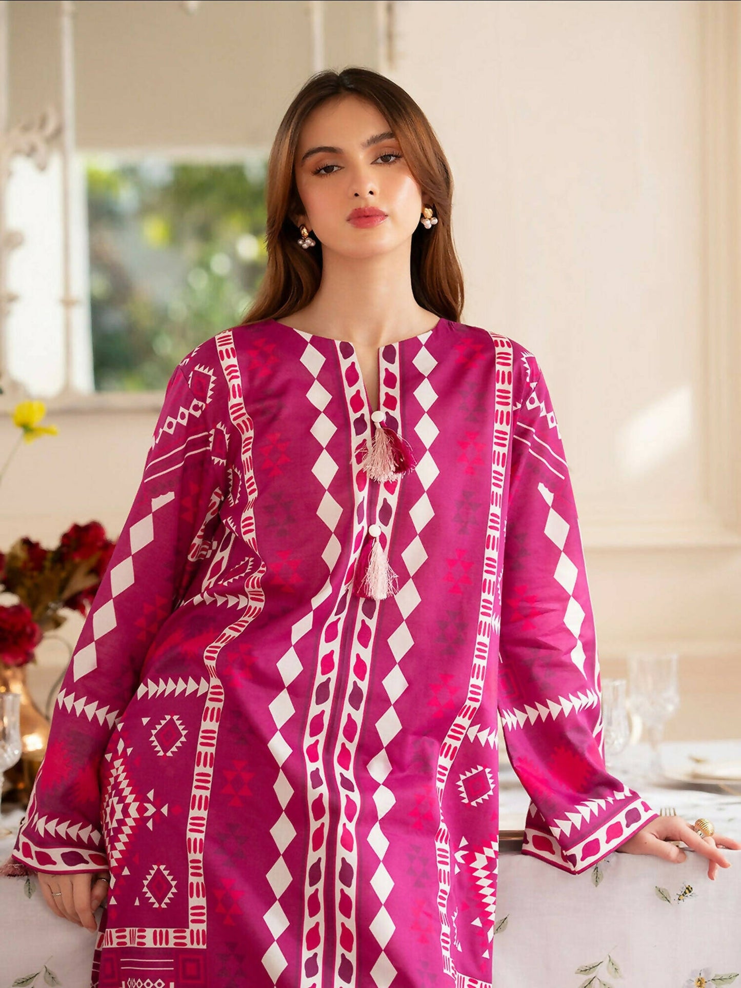 Mahnur Noir Lawn'26 Printed Co-Ord Set-N-04