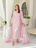 Farooq Hameed Studio Silk Embroidered Stitched 3-Piece Suit-Aura