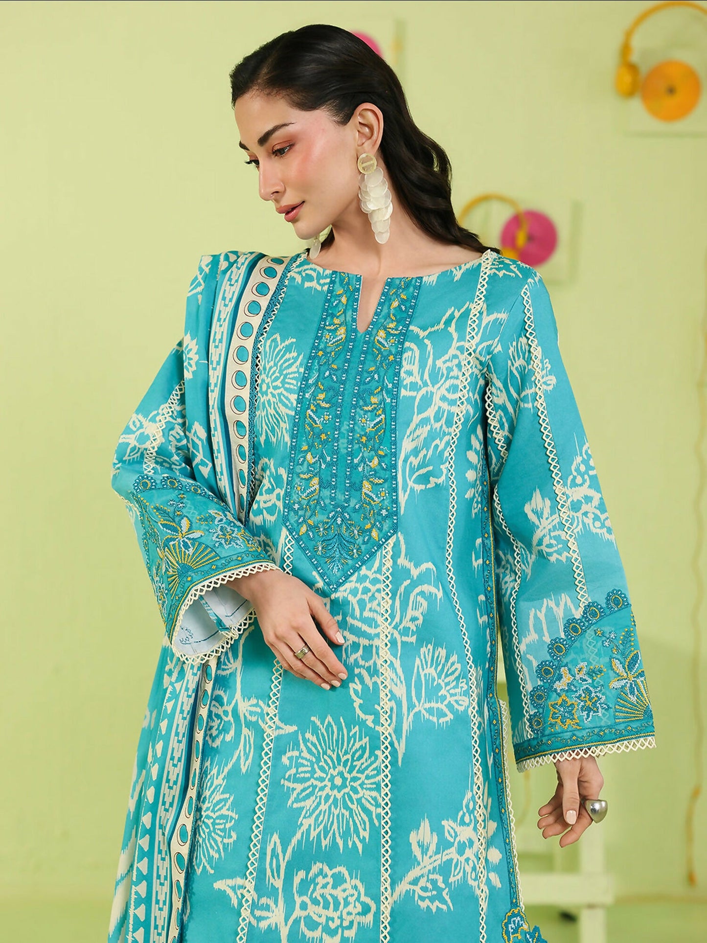 Mahnur Anaya Vol.2 Lawn Embroidered Stitched 3-Piece Suit-AN-2-07