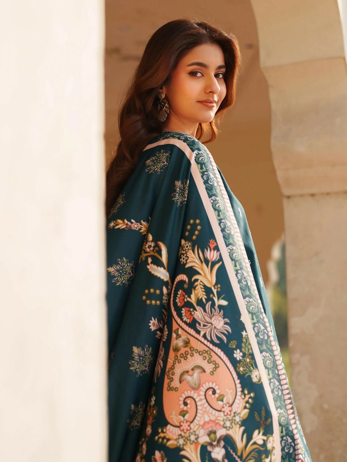 Panache Apparel Khaddar Embroidered Stitched Suit-Sard