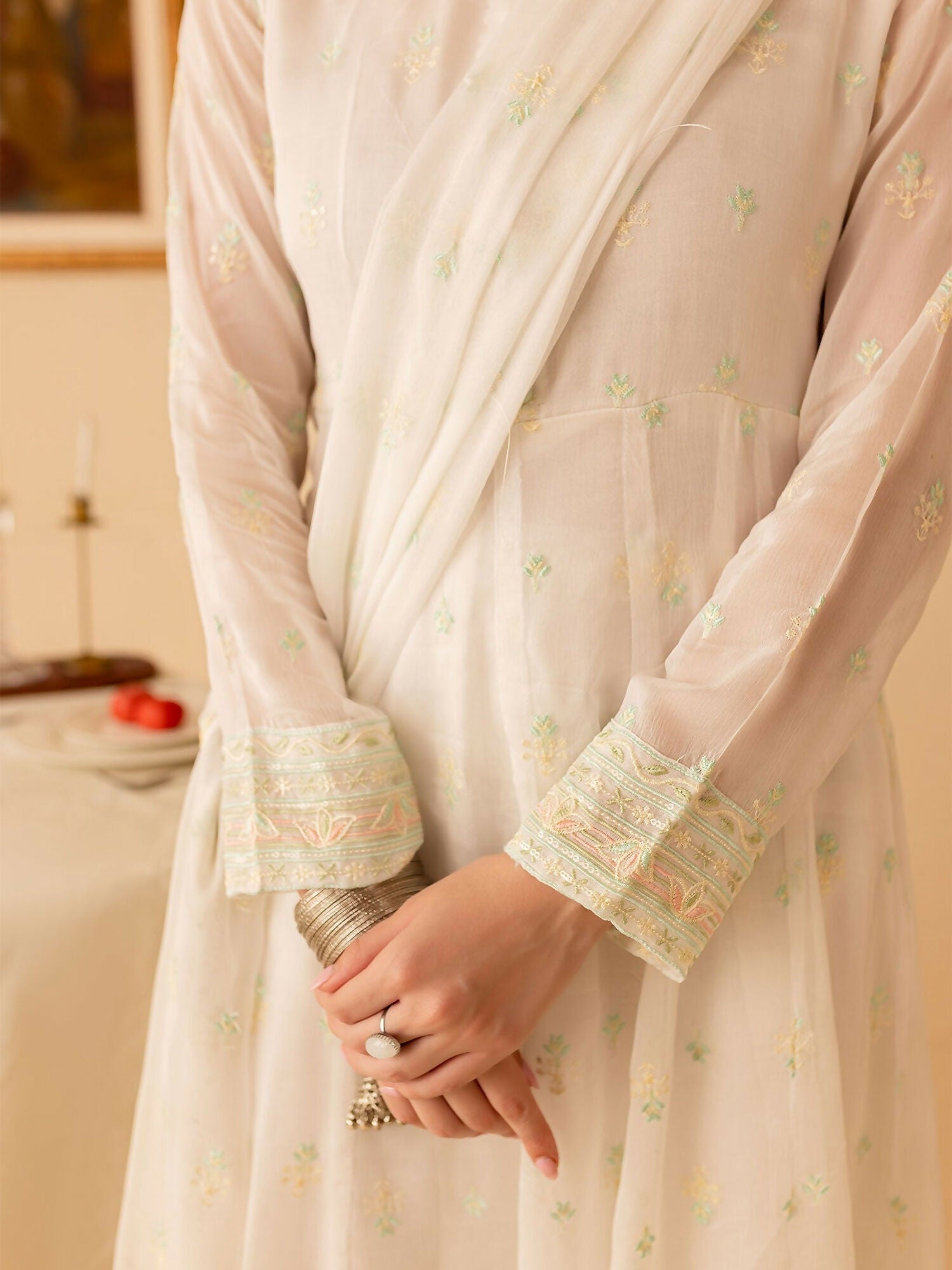 Mannat Clothing Chiffon Embroidered Dupatta-Ayra Dupatta