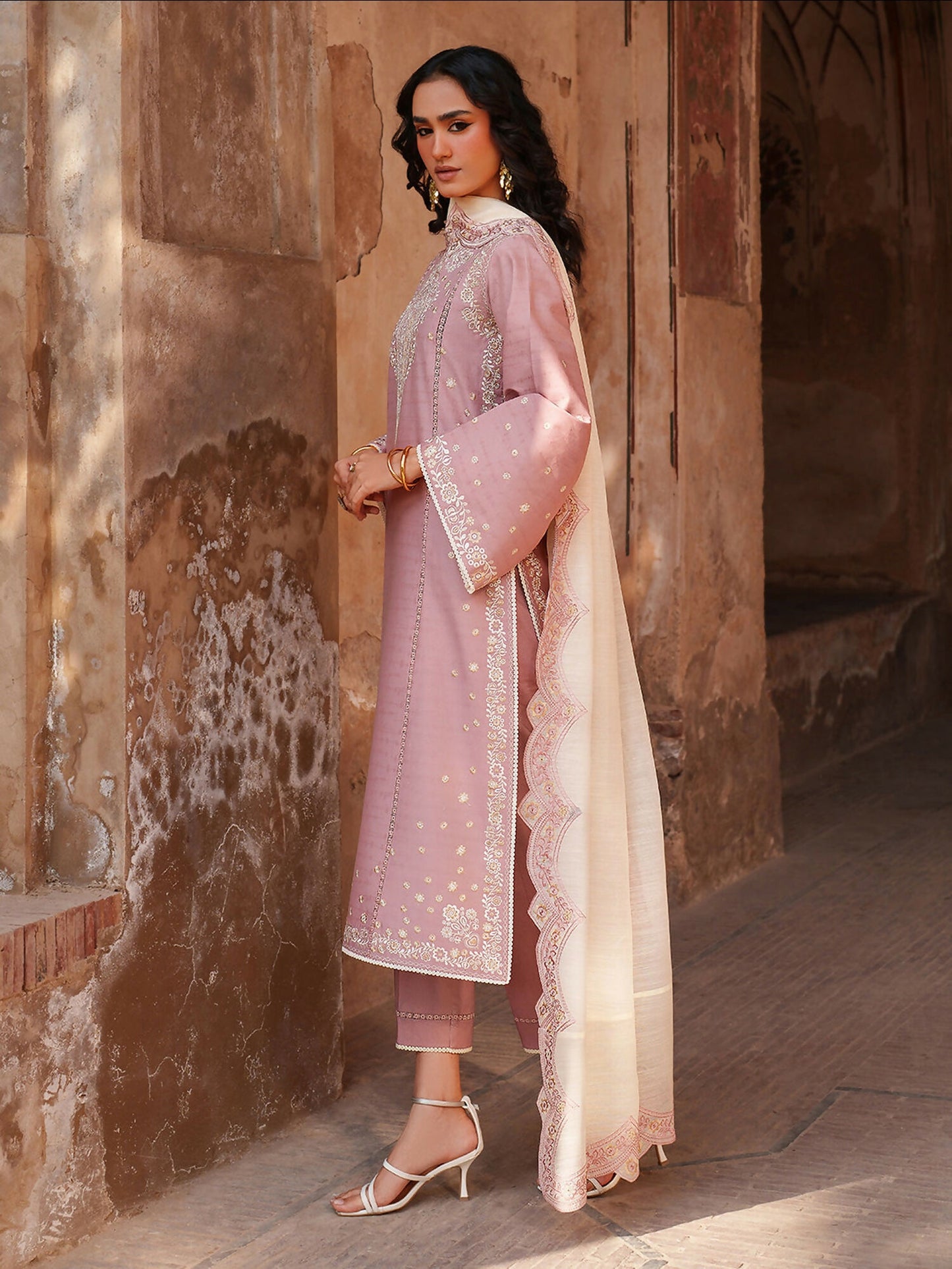 Binilyas Suroor Eid Pret'26 Lawn Embroidered Stitched 3-Piece Suit-245-B