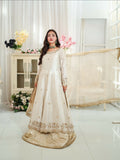 Farooq Hameed Studio Wedding Festive'25 Glass Silk Embroidered Stitched 3-Piece Suit-Ayat