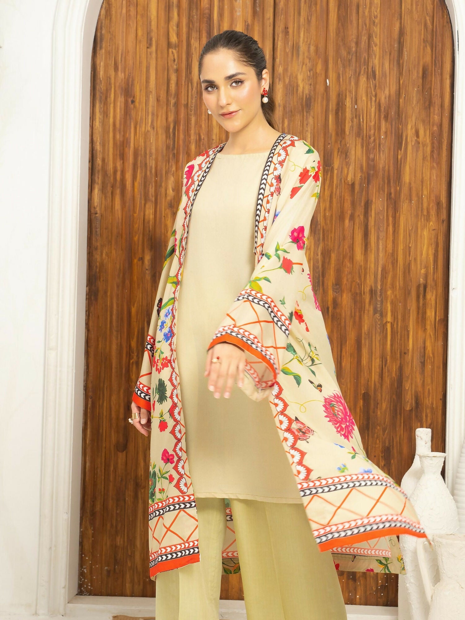 Panache Apparel Florise Lawn Printed Co-Ord Set-Elish