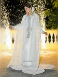 Hussain Rehar Luxury Pret Eid'23 Raw Silk Embellished Stitched 3-Piece Suit-Misty