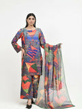 Imran Aftab Basant Mela Raw Silk Printed Stitched 3-Piece Suit-IARP 05